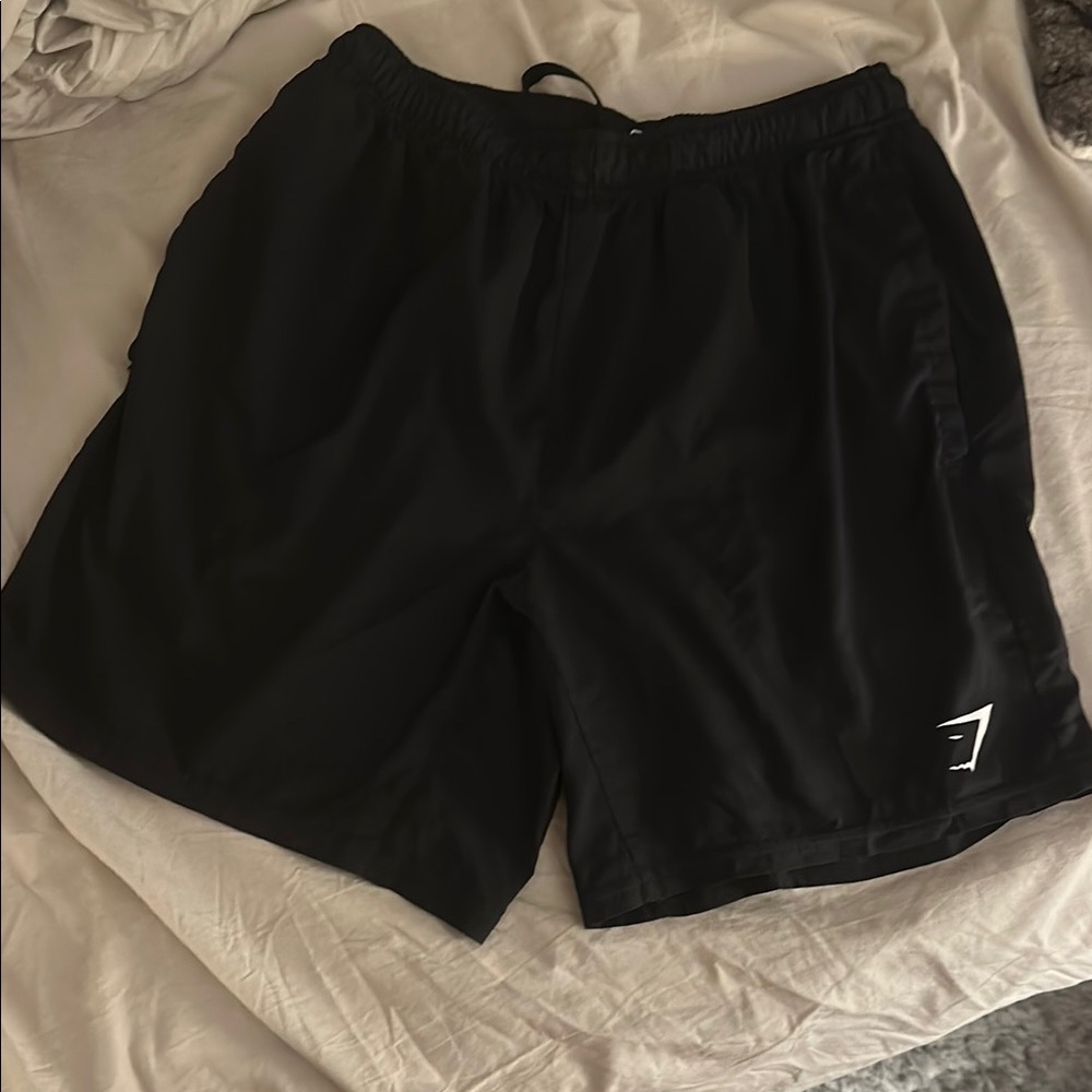 Gymshark Black Athletic Shorts Lightweight Elastic Waist